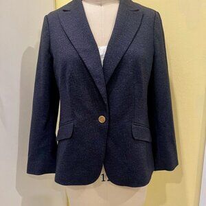 Talbots Classic Navy Heather Women's Blazer